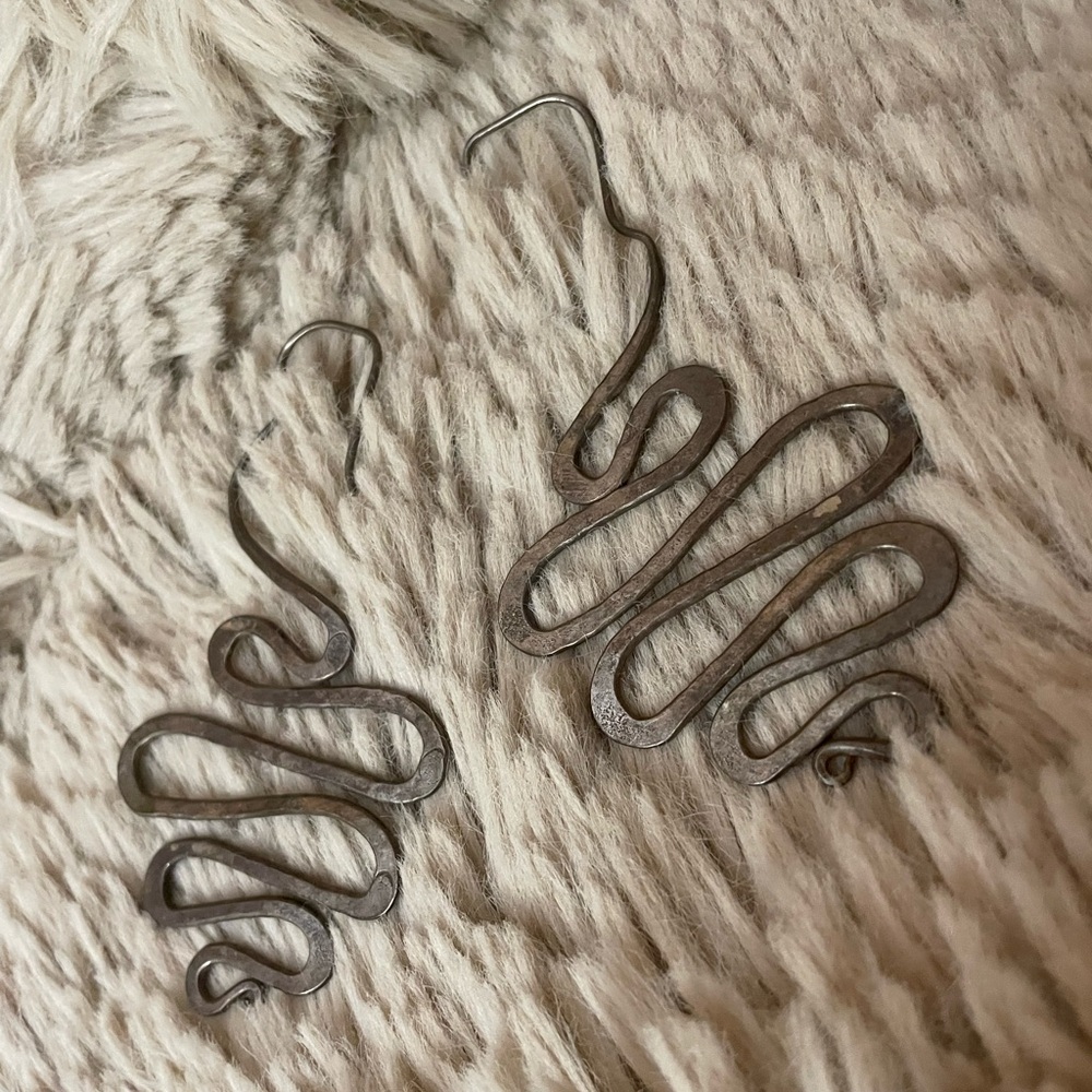 Silver Wave Earrings